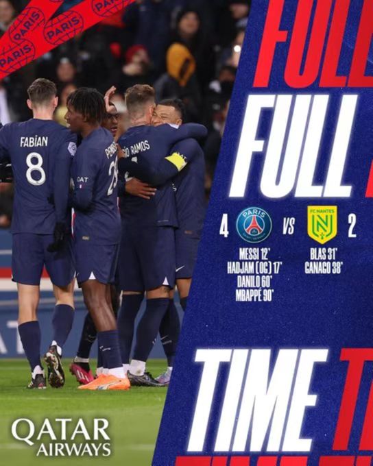 姆巴佩破门助大巴黎4-2南特 创队史射手王纪录